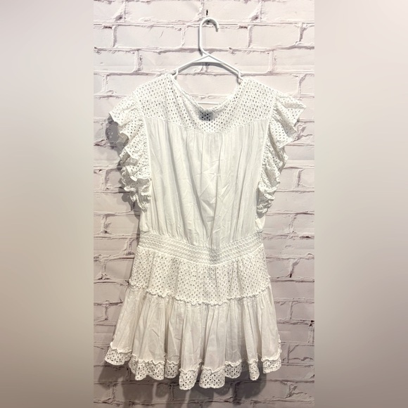 MISA Los Angeles Sarika Mini Dress – White – Size Large - Picture 4 of 8